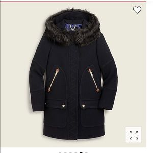 J crew chateau parka in Italian Staduim-cloth wool